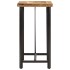Mesa alta de hierro y madera maciza de mango 55x55x107