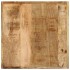 Mesa alta de hierro y madera maciza de mango 55x55x107