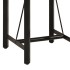 Mesa alta de hierro y madera maciza de mango 55x55x107