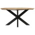 Mesa de comedor madera maciza de mango sin tratar Ø150x76
