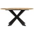 Mesa de comedor madera maciza de mango sin tratar Ø150x76