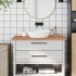 Encimera de baño madera maciza de haya 100x60x2,5