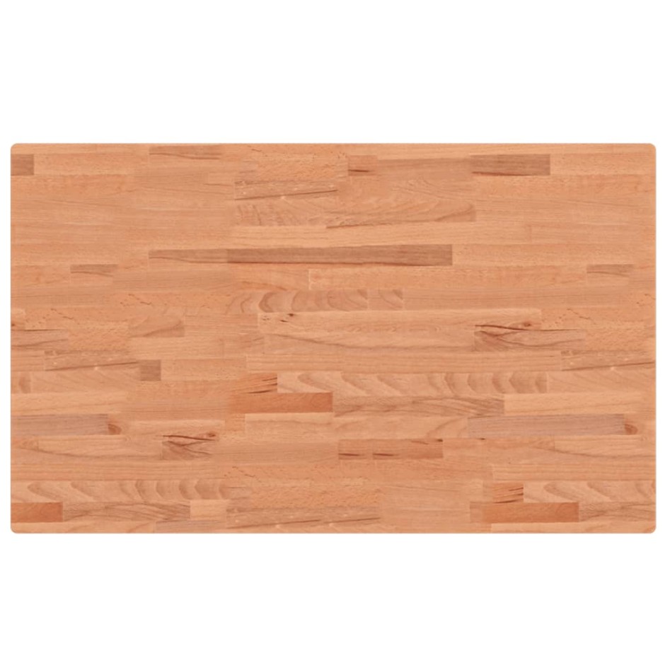 Encimera de baño madera maciza de haya 100x60x2,5