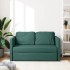Sofá cama de suelo 2 en 1 tela verde oscuro 112x174x55
