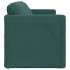 Sofá cama de suelo 2 en 1 tela verde oscuro 112x174x55