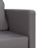 Sofá cama de suelo 2 en 1 cuero sintético gris 112x174x55