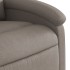 Sillón reclinable de tela gris