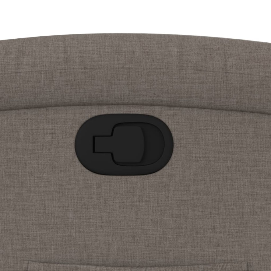 Sillón reclinable de tela gris