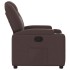 Sillón reclinable de tela marrón