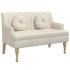 Banco con cojines lino 113x64,5x75,5