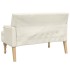 Banco con cojines lino 113x64,5x75,5