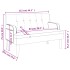 Banco con respaldo cuero sintético capuchino 112x65,5x75