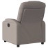 Sillón de masaje reclinable de tela gris