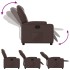 Sillón reclinable de cuero sintético