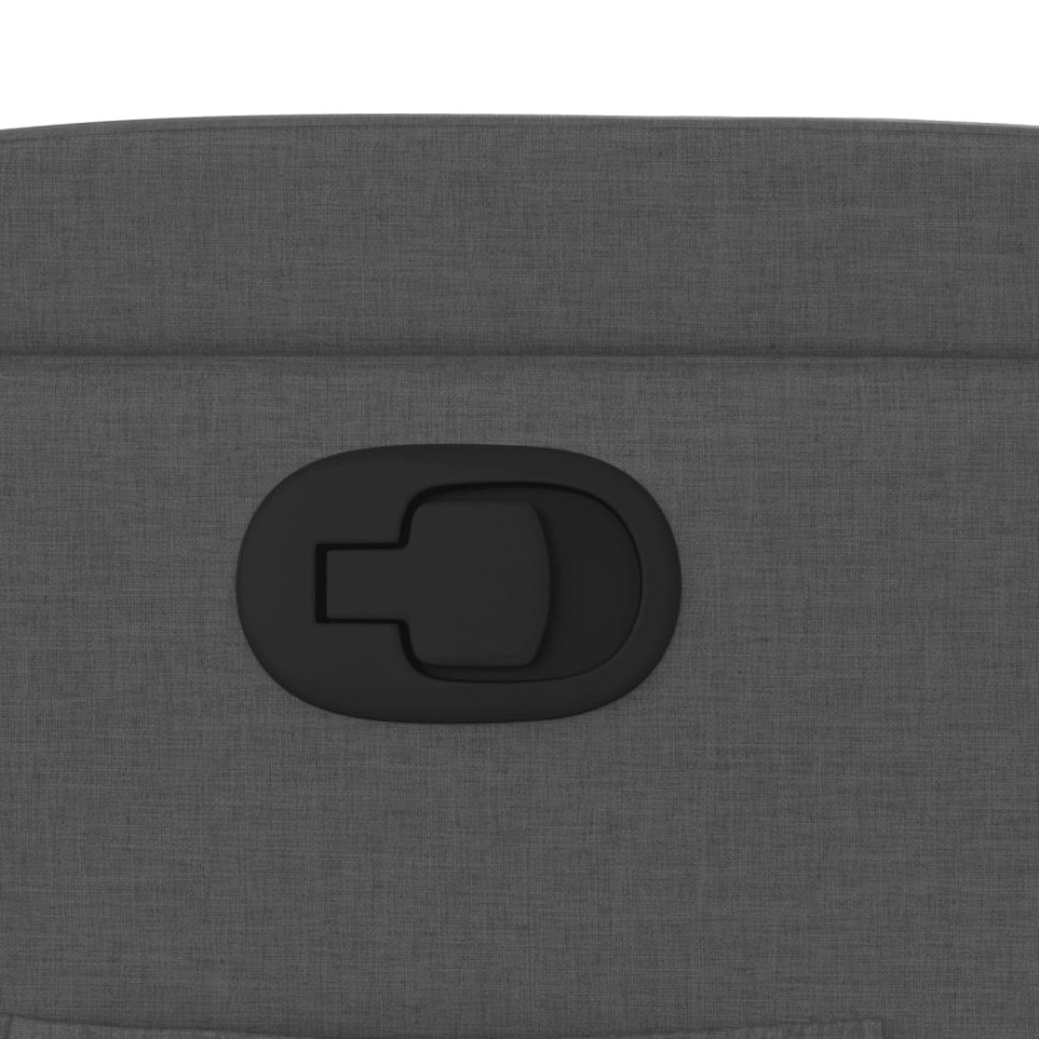 Sillón reclinable de tela gris