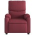 Sillón reclinable de tela rojo