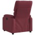 Sillón reclinable de tela rojo