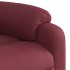 Sillón reclinable de tela rojo