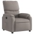 Sillón reclinable de tela gris