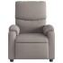 Sillón reclinable de tela gris