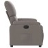 Sillón reclinable de tela gris