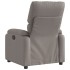 Sillón reclinable de tela gris