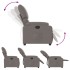 Sillón reclinable de tela gris