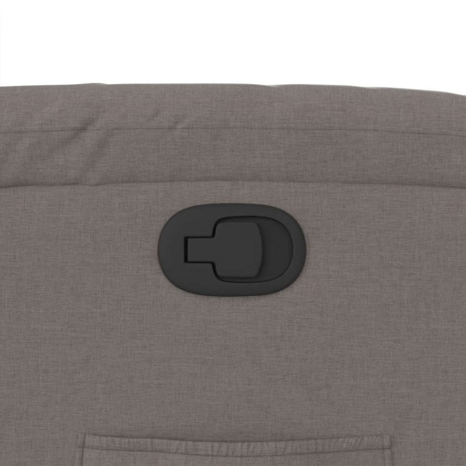 Sillón reclinable de tela gris