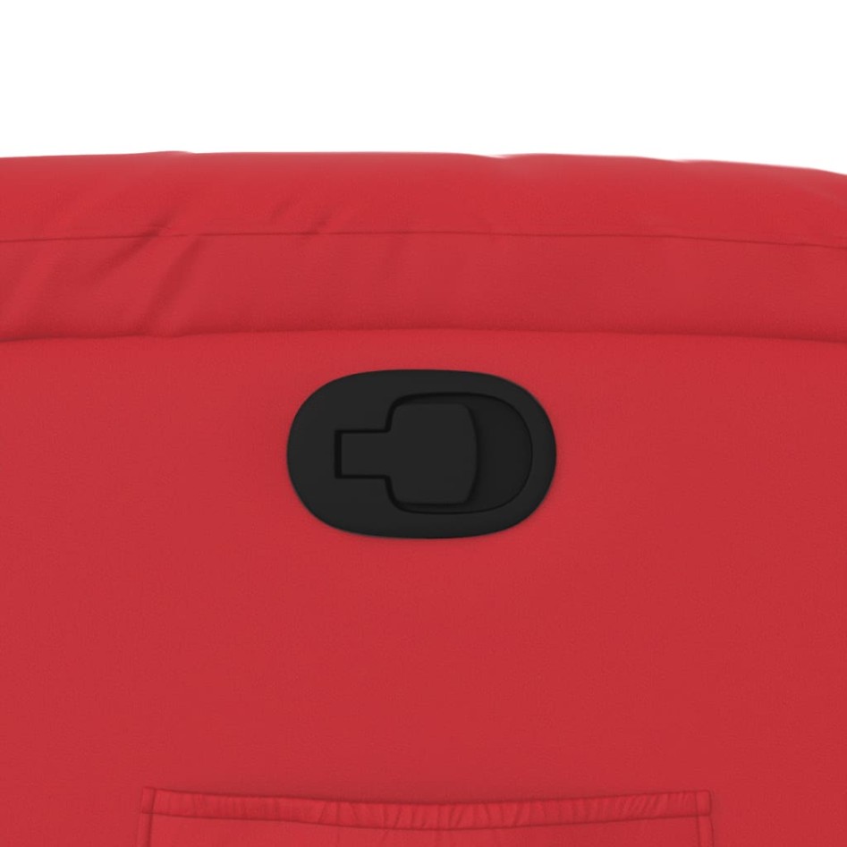 Sillón reclinable de cuero sintético