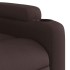 Sillón de masaje reclinable de tela marrón