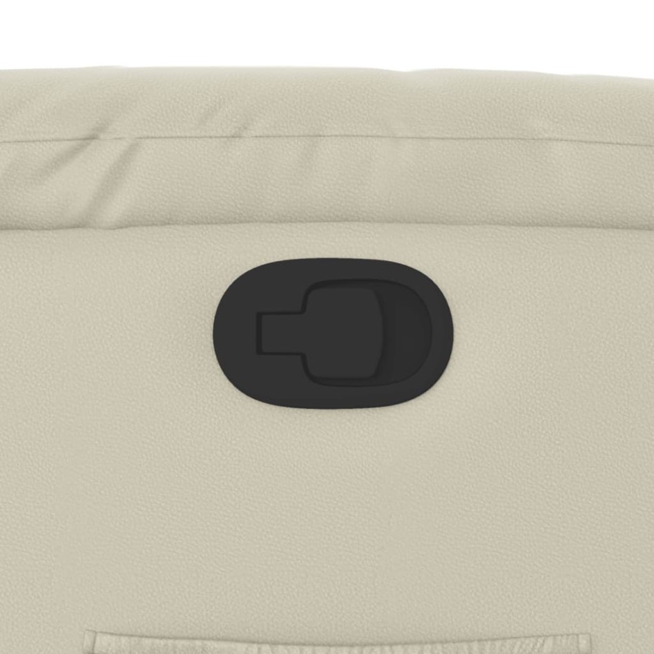 Sillón reclinable de cuero sintético