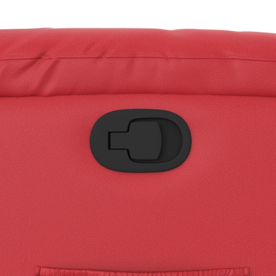 Sillón reclinable de cuero sintético