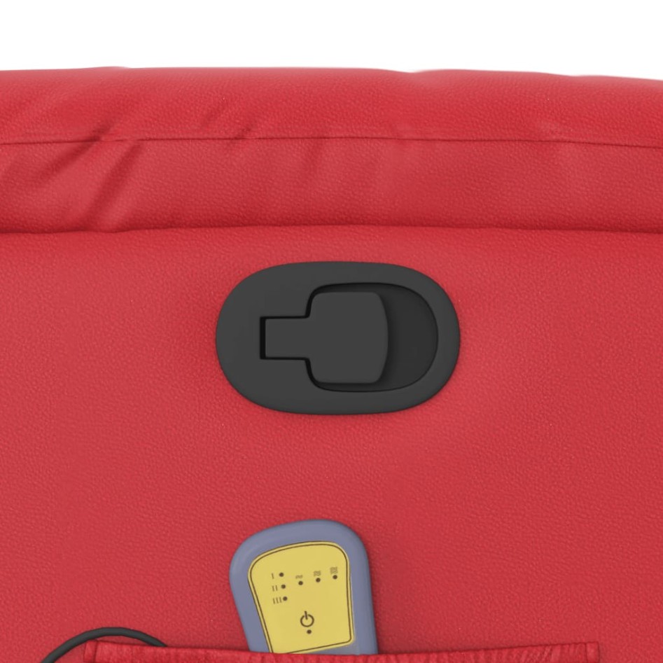 Sillón de masaje reclinable cuero sintético