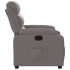 Sillón reclinable de tela gris