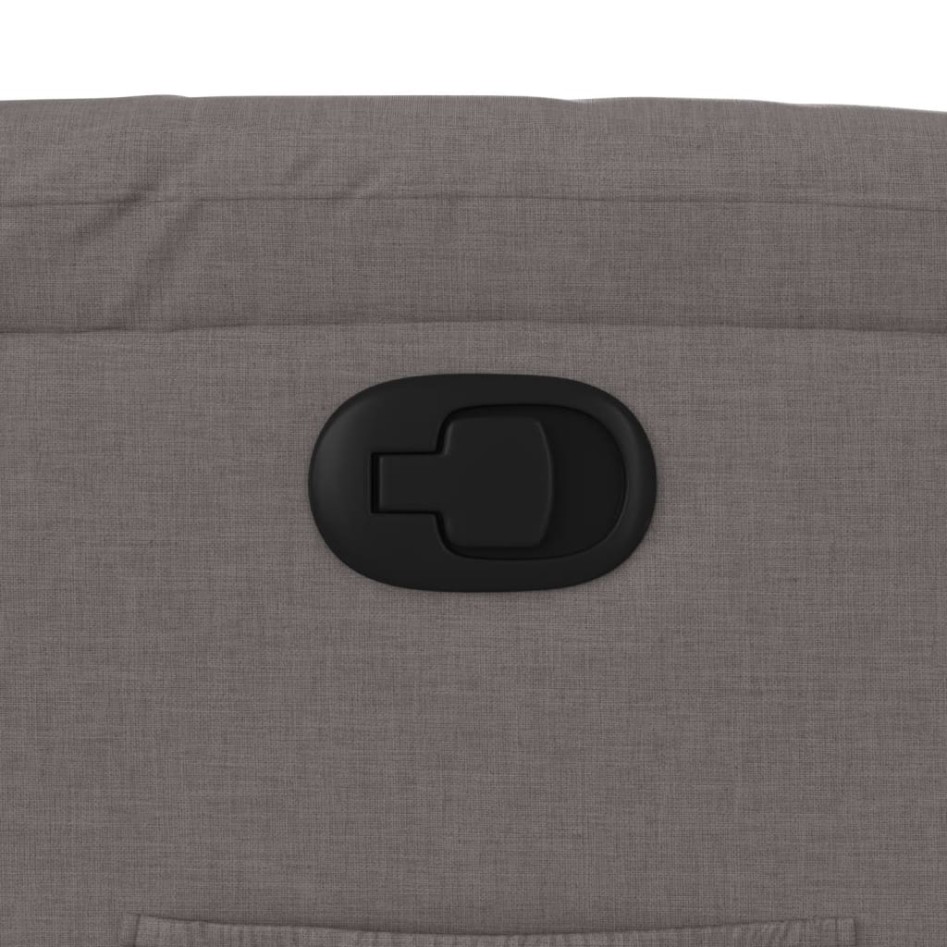 Sillón reclinable de tela gris