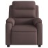 Sillón de masaje reclinable de tela marrón