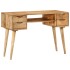 Escritorio con cajones madera maciza de mango 110x47x76