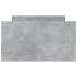 Estructura de cama con cabecero piecero gris hormigón
