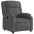 Sillón reclinable de tela gris