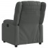 Sillón reclinable de tela gris