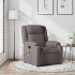 Sillón de masaje reclinable de tela gris