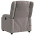 Sillón de masaje reclinable de tela gris