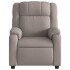 Sillón de masaje reclinable de tela gris
