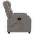 Sillón de masaje reclinable de tela gris
