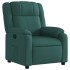 Sillón reclinable de tela verde