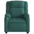 Sillón reclinable de tela verde