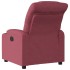 Sillón reclinable de tela rojo