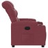 Sillón reclinable de tela rojo