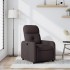 Sillón reclinable de tela marrón
