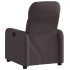 Sillón reclinable de tela marrón